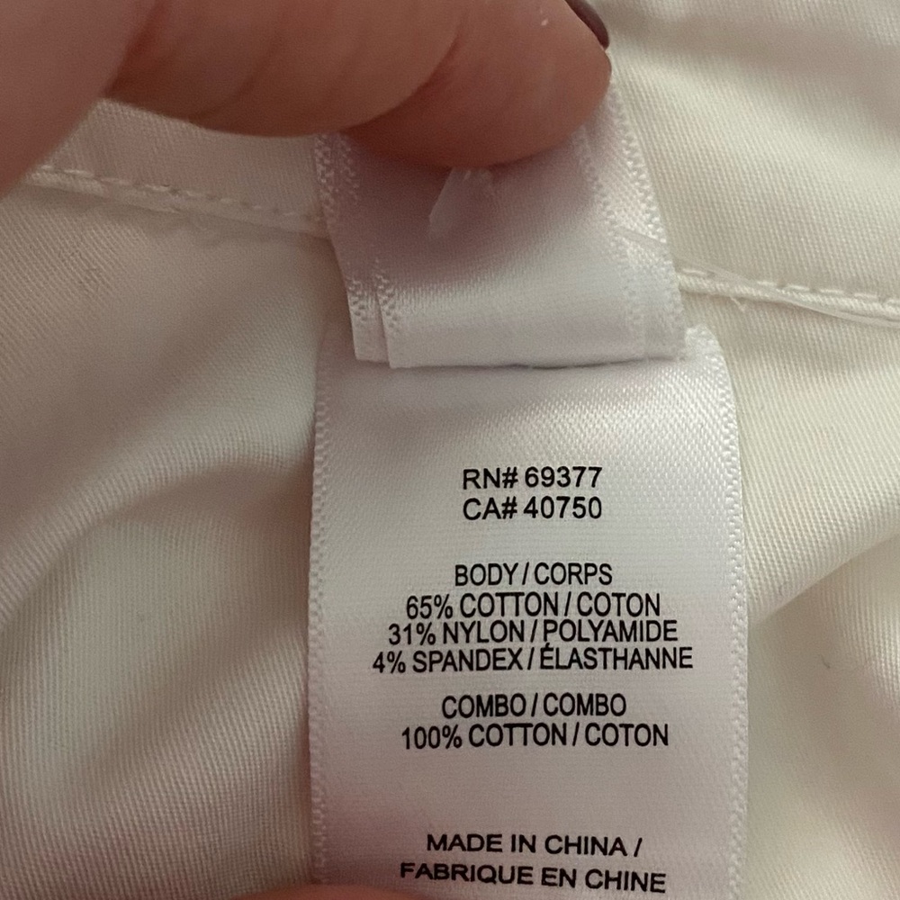 Wynne Collection Medium White High Low Top - Picture 8 of 10